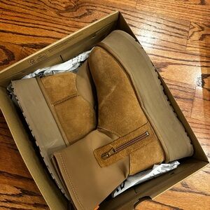 UGG Tan Suede Ankle Boots